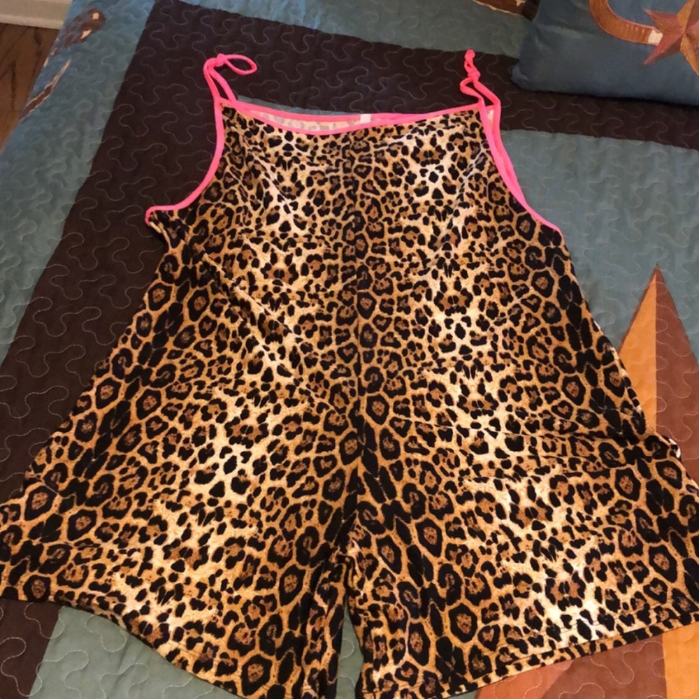 Leopard print romper. Brand new
